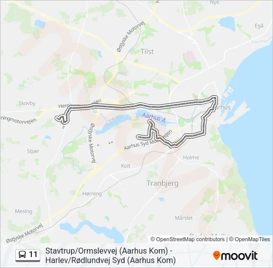 11 Bus Line Map