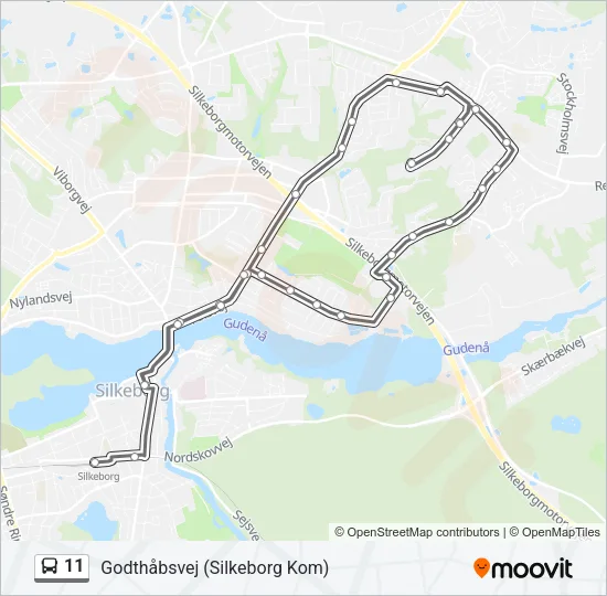 11 Bus Line Map