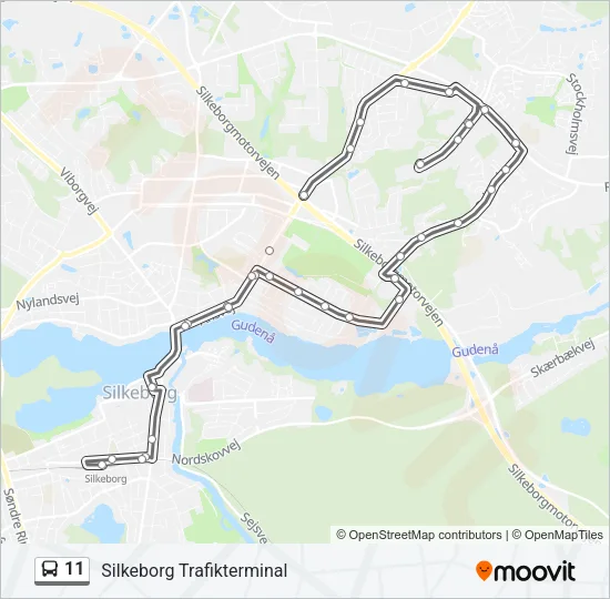 11 Bus Line Map