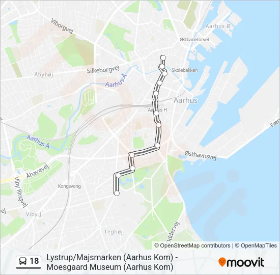 18 Bus Line Map