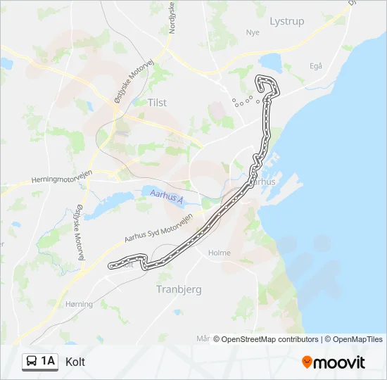 1A Bus Line Map