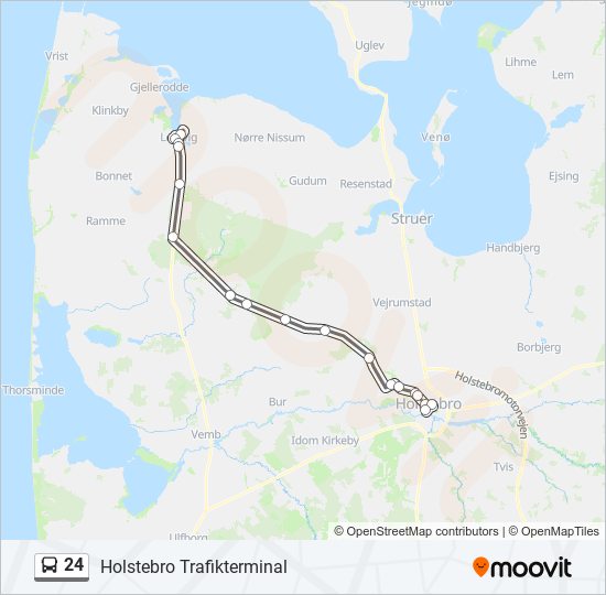 24 bus Line Map