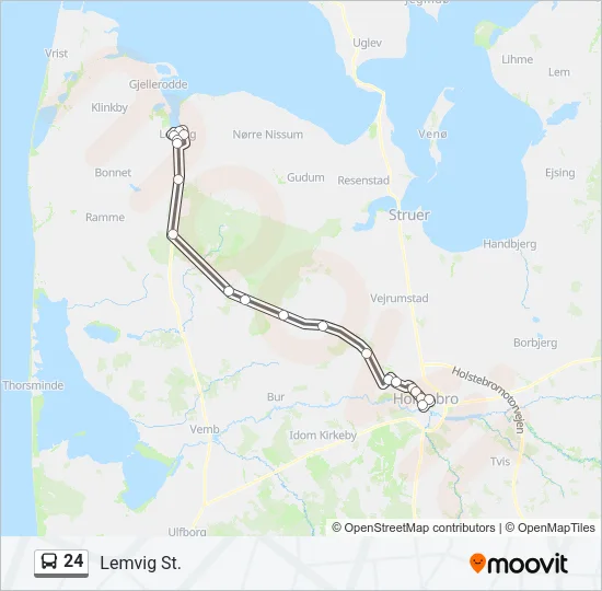 24 Bus Line Map