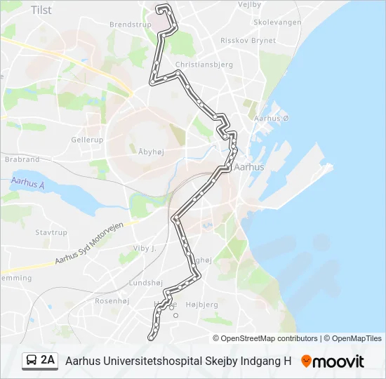 2A Bus Line Map