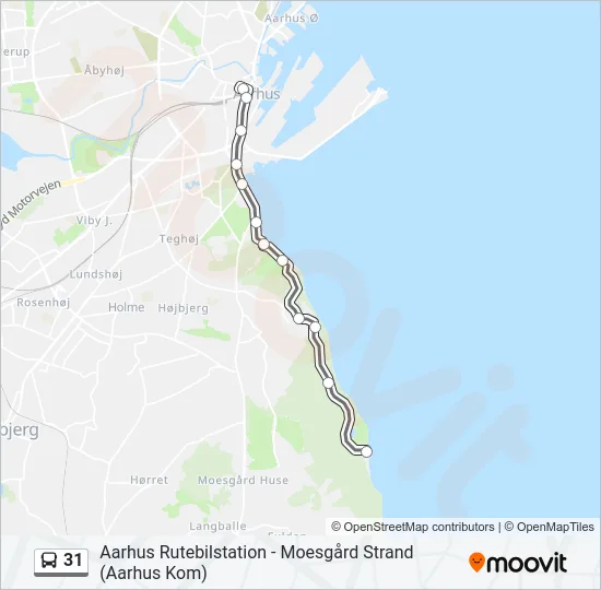 31 Bus Line Map