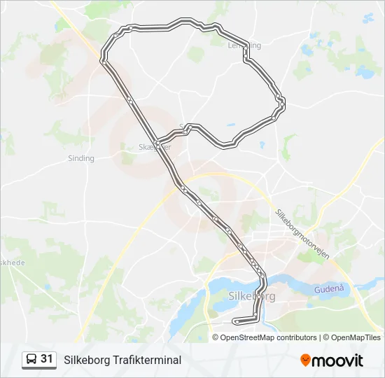 31 Bus Line Map