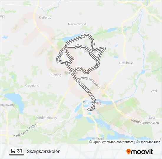 31 Bus Line Map