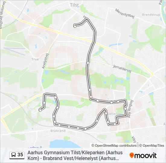 35 Bus Line Map