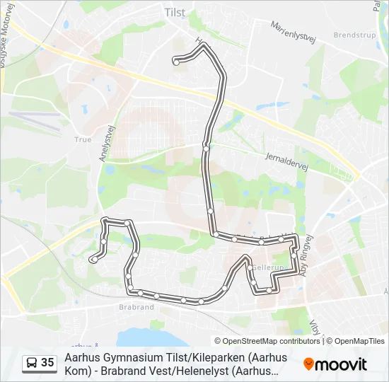 35 Bus Line Map