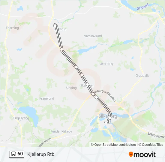 60 Bus Line Map