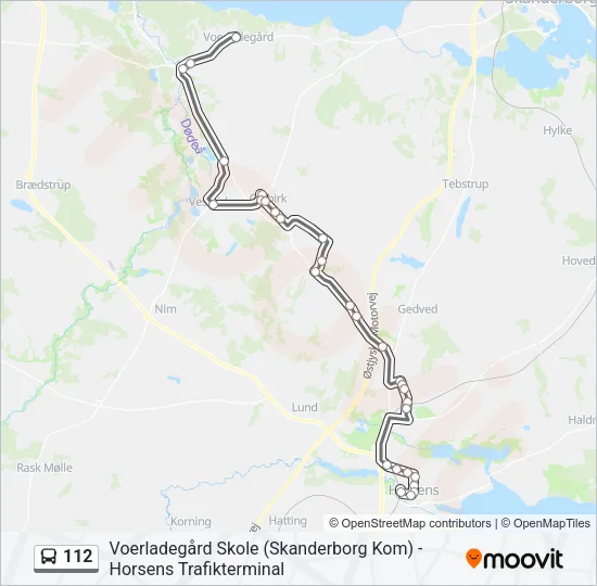 112 Bus Line Map