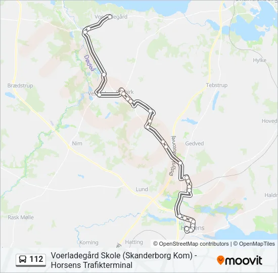 112 Bus Line Map