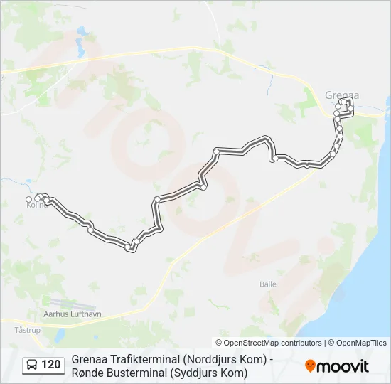 120 Bus Line Map