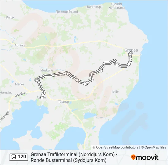 120 Bus Line Map