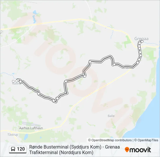 120 Bus Line Map