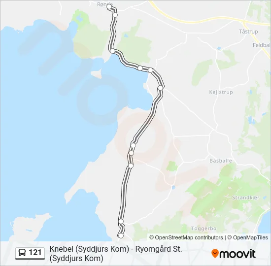 121 Bus Line Map