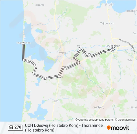 270 Bus Line Map