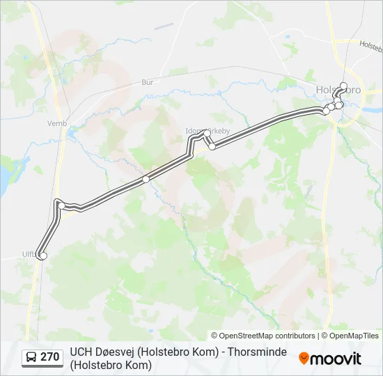 270 Bus Line Map