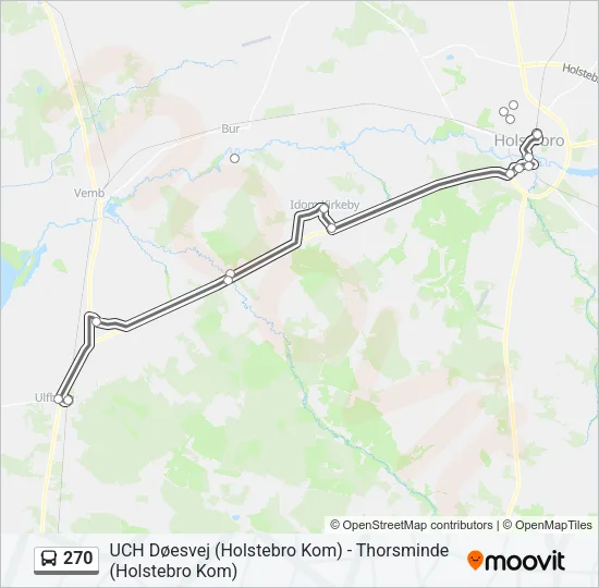 270 Bus Line Map