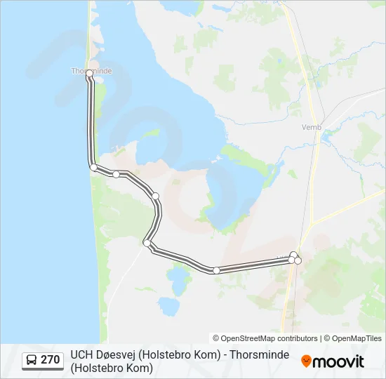 270 Bus Line Map