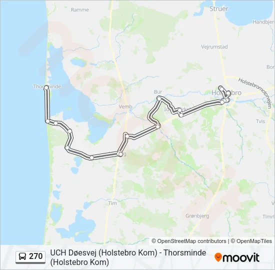 270 Bus Line Map