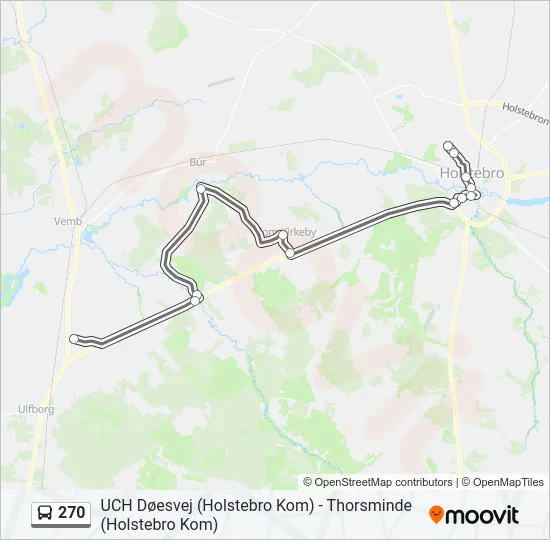 270 Bus Line Map