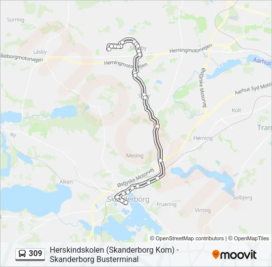 309 Bus Line Map
