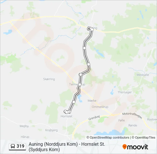 319 Bus Line Map
