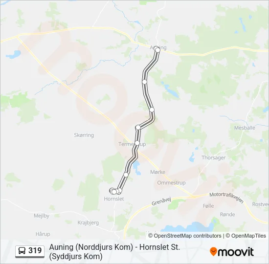 319 Bus Line Map
