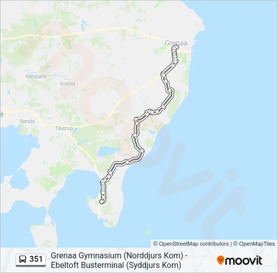 351 Bus Line Map