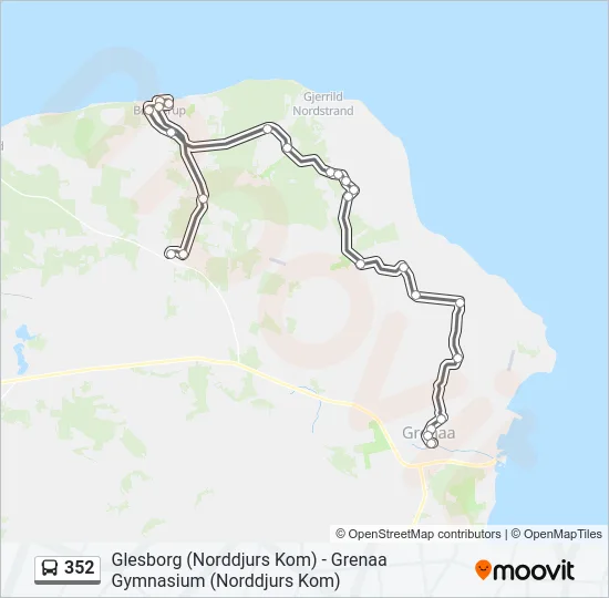 352 Bus Line Map