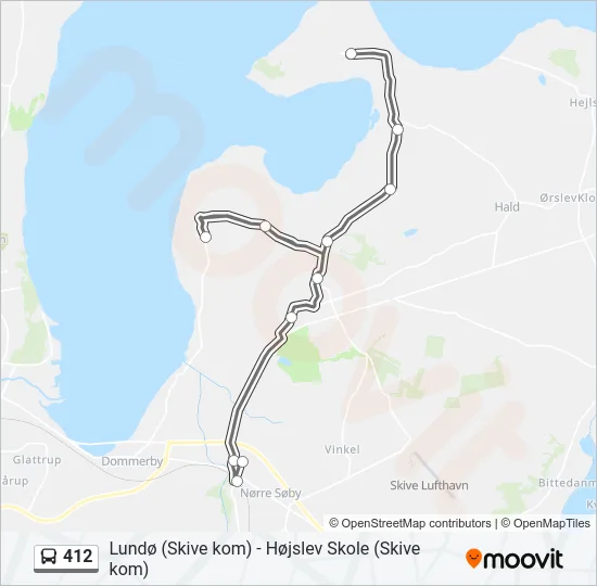 412 Bus Line Map