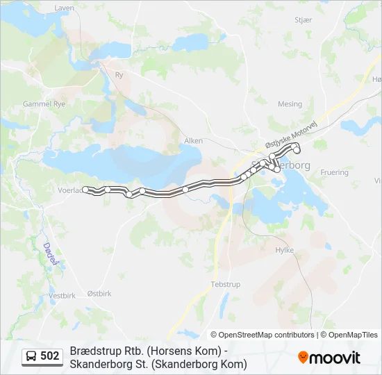 502 Bus Line Map