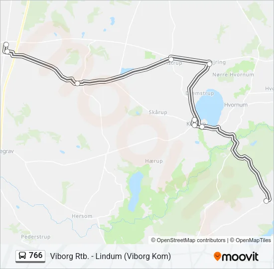 766 Bus Line Map