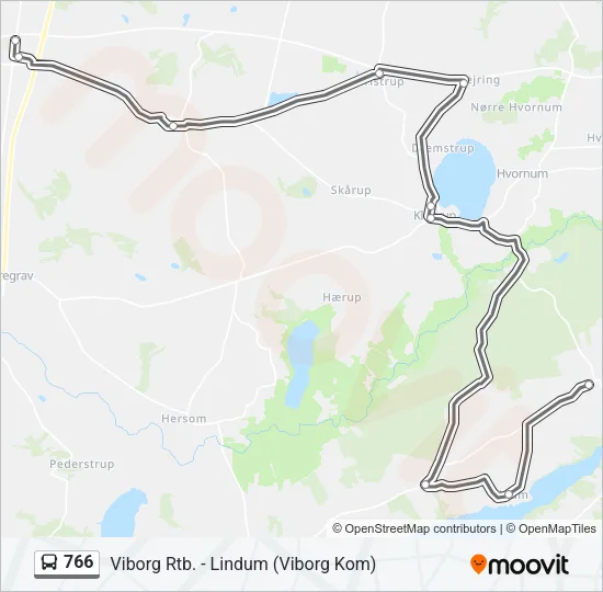 766 Bus Line Map