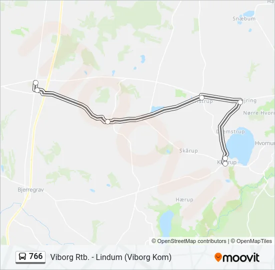 766 Bus Line Map