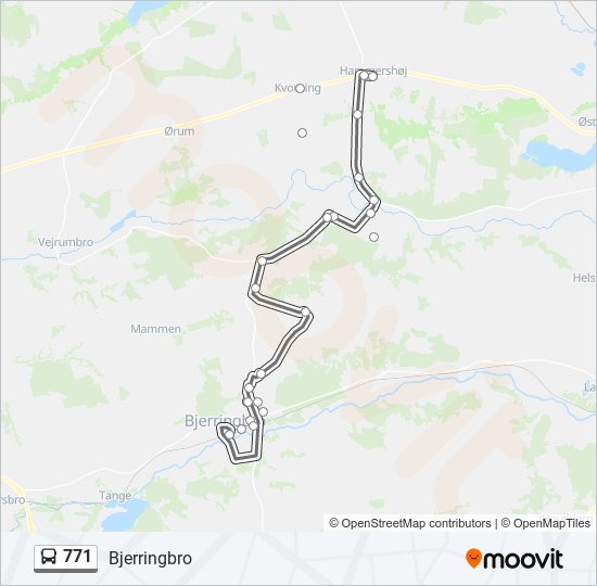 771 bus Line Map