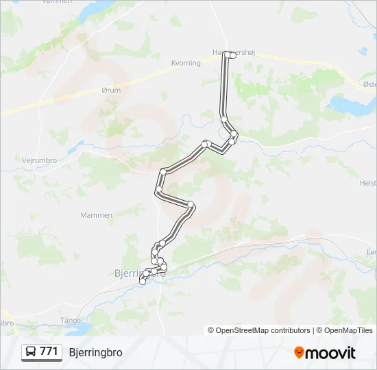771 Bus Line Map