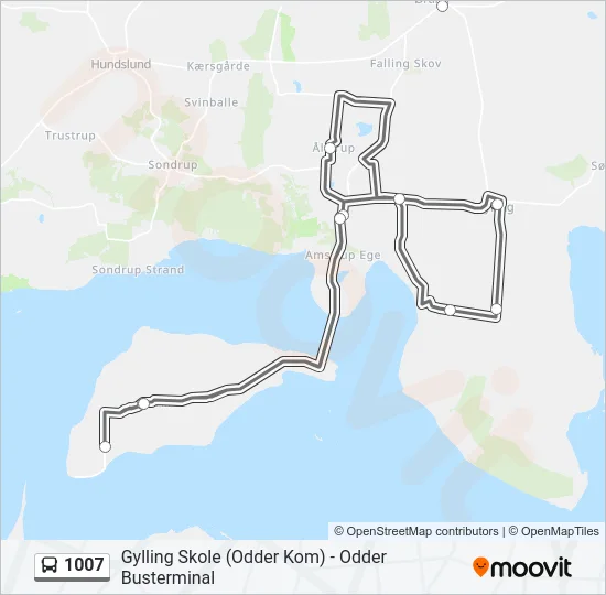 1007 Bus Line Map