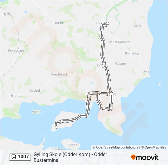 1007 Bus Line Map