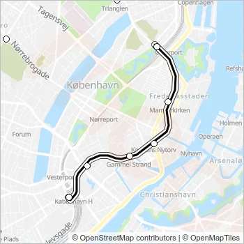 M3 Metro Line Map