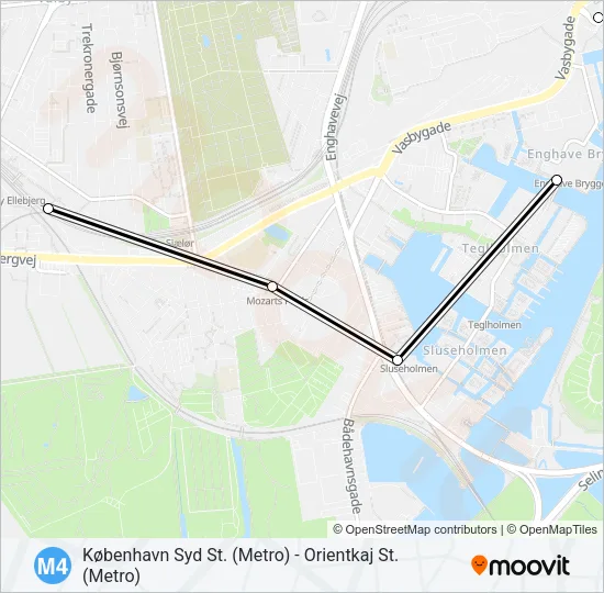 M4 Metro Line Map