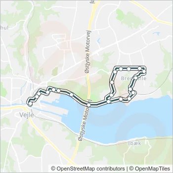 1 Bus Line Map