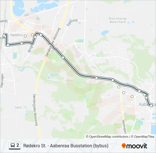 2 Bus Line Map