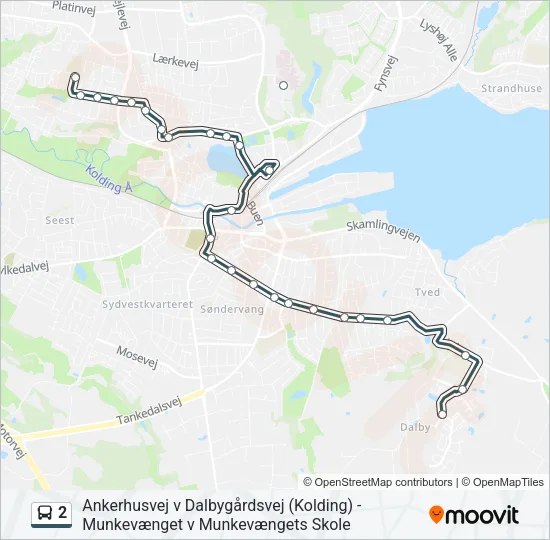 2 Bus Line Map