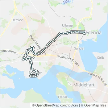 4 Bus Line Map