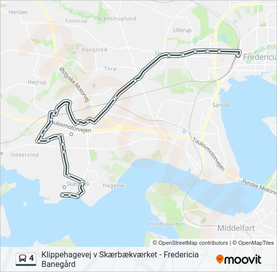 4 Bus Line Map