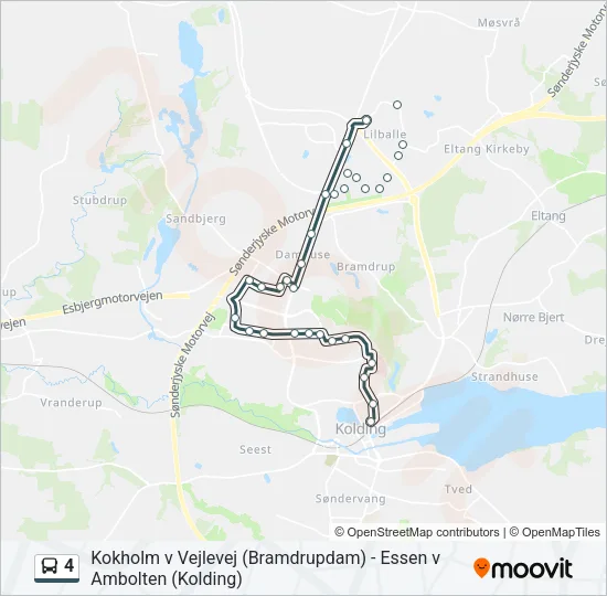 4 Bus Line Map