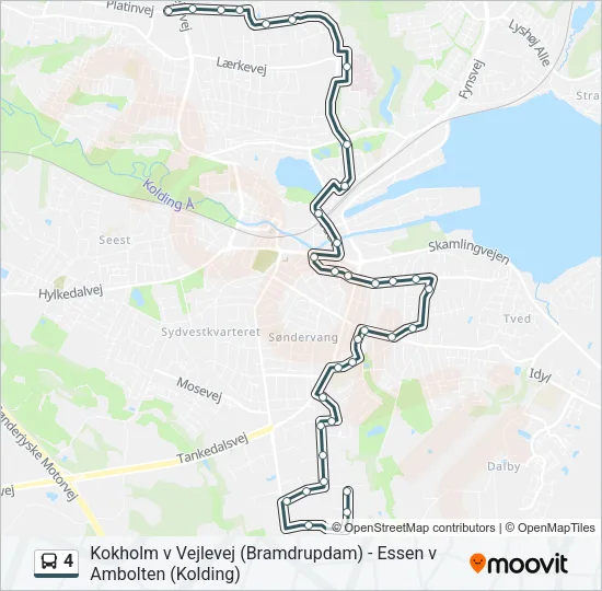 4 Bus Line Map