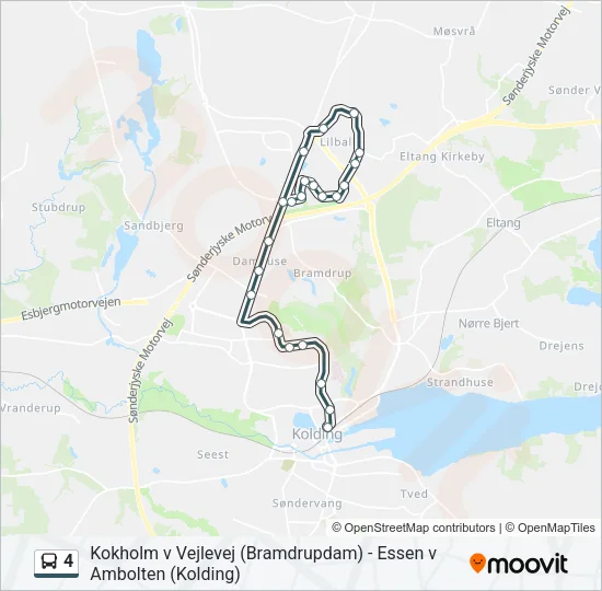 4 Bus Line Map
